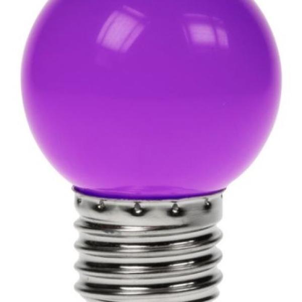 Lampada LED E27 B45 220V 1,5W 75Lm - Roxo