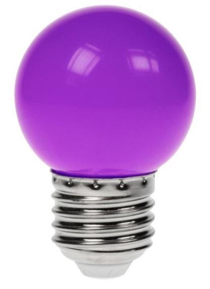 Lampada LED E27 B45 220V 1,5W 75Lm - Roxo