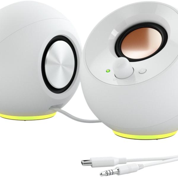 Colunas Pebble SE 2.0 Canais 4.4W (Branco) - CREATIVE