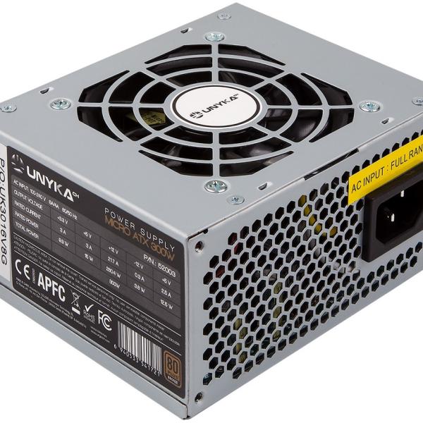 Fonte de Alimentação 20+4 pin ATX 300W 80+ Bronze (Prateado) - UNYKACH