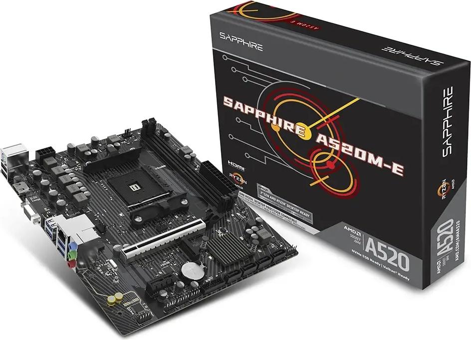 Motherboard Micro - ATX A520M - E SktAM4 - SAPPHIRE