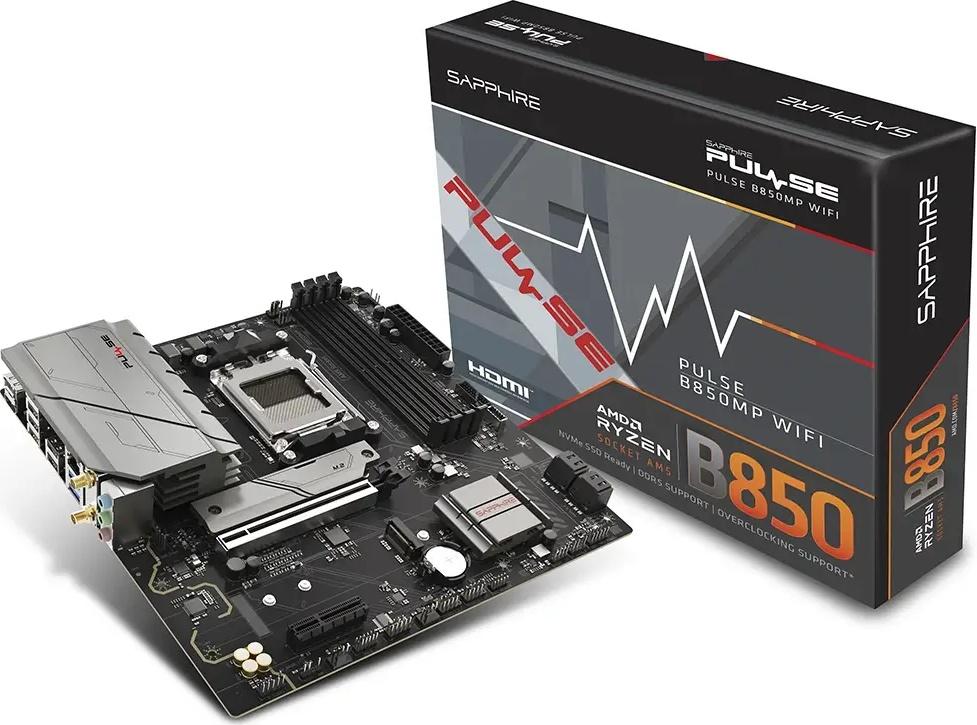 Motherboard Micro - ATX Pulse B850M WiFi SktAM5 - SAPPHIRE