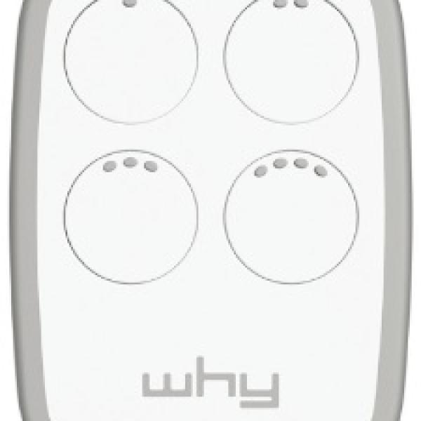 Comando Garagem Multi Frequências c/ Auto - Aprendizagem (Branco) - WHY EVO
