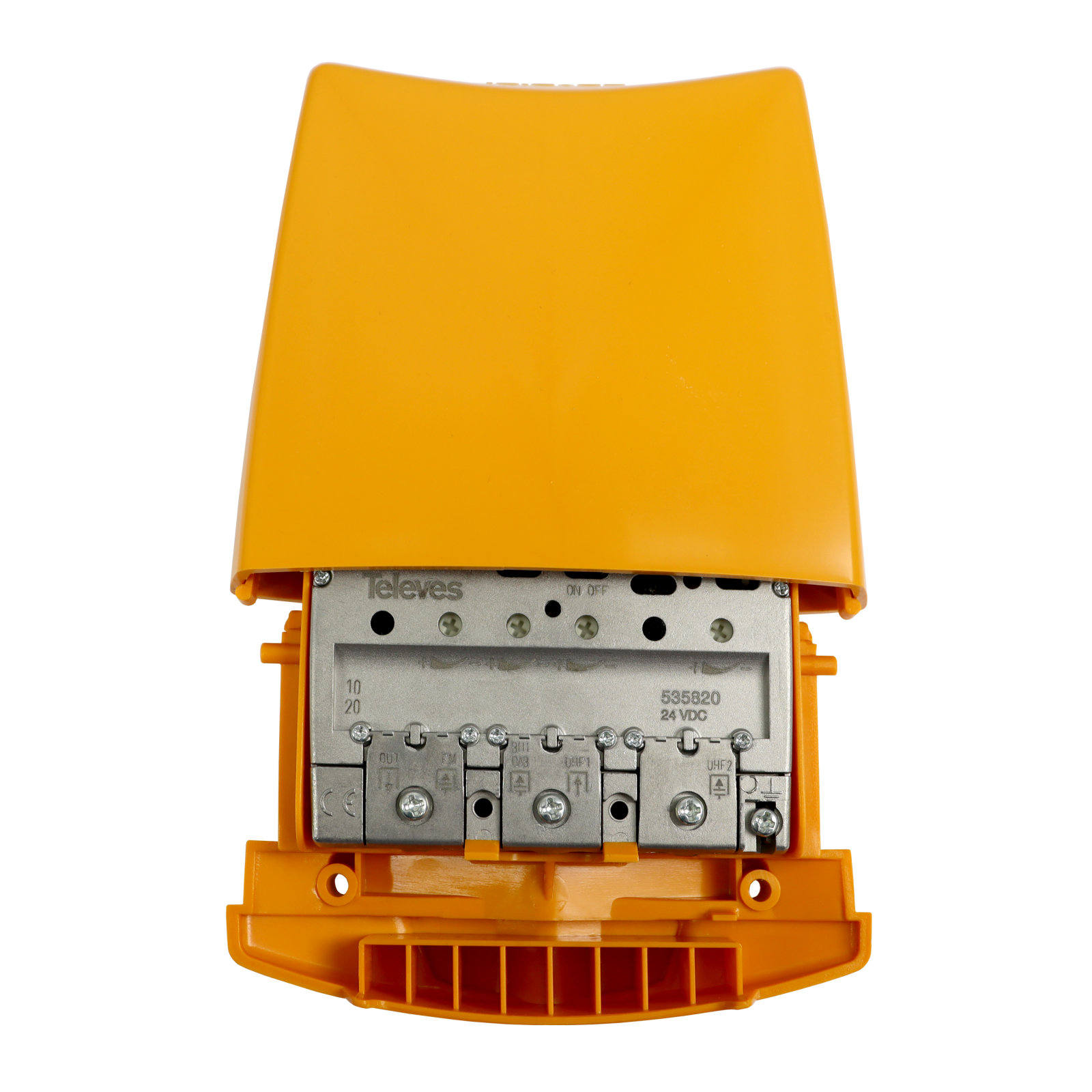 Amplificador de Mastro Alto Ganho FM - BIII/DAB - UHF - UHF LTE700/5G - TELEVES
