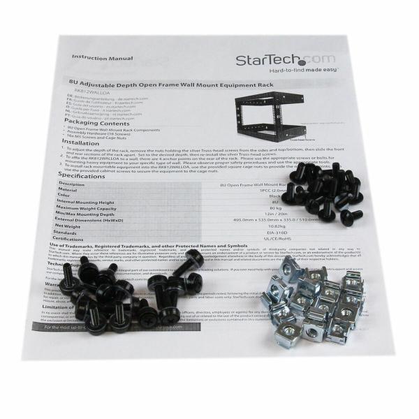 Acessório Startech RK812WALLO