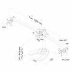 Suporte de Mesa para Ecrã Neomounts FPMA-D700DD3        