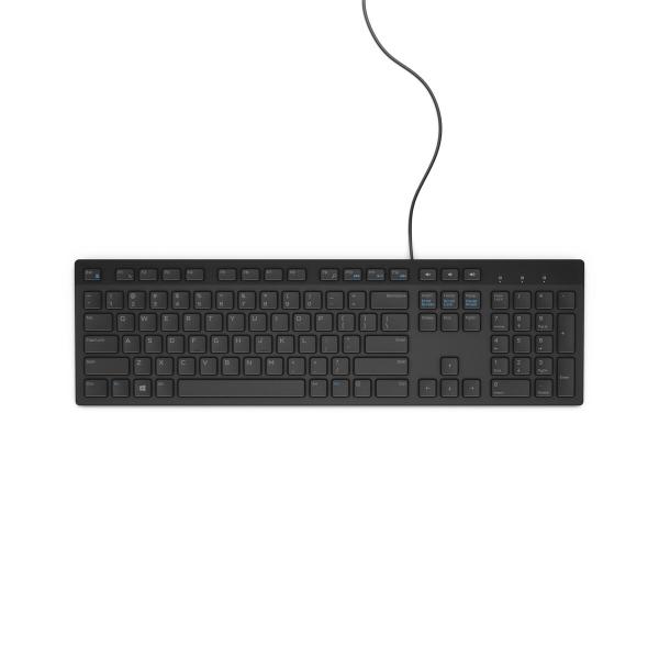 Teclado Dell KB216 Preto Monocromática Inglês EEUU QWERTY Qwerty US
