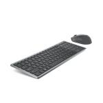 Teclado e Rato Dell 580-AIWM Preto Cinzento Titânio Monocromática QWERTY Qwerty US