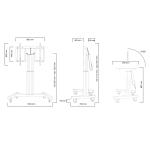 Suporte TV Neomounts PLASMA-M2500TBLACK 42" 100" 150 kg