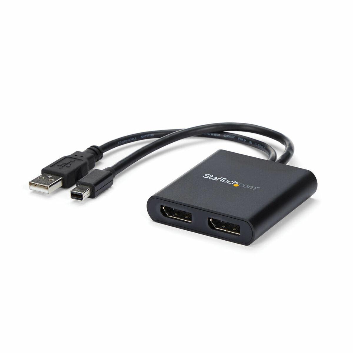 Splitter DisplayPort Startech MSTMDP122DP Preto 4K Ultra HD