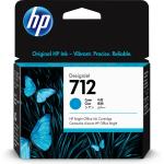 Tinteiro de Tinta Original HP 712 Ciano 29 ml