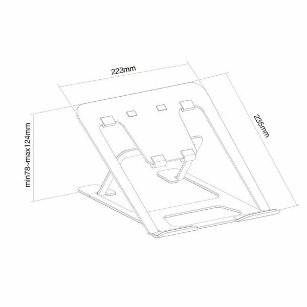 Suporte para laptop Neomounts NSLS085BLACK        