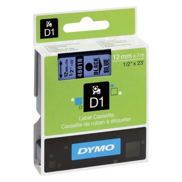 Cinta laminada para máquinas rotuladoras Dymo D1 45016 12 mm LabelManager™ Azul Preto (5 Unidades)