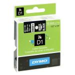 Cinta laminada para máquinas rotuladoras Dymo D1 45021 12 mm LabelManager™ Branco Preto (5 Unidades)