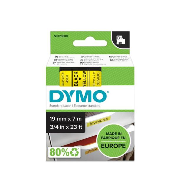Etiquetas adesivas Dymo S0720880 Preto/Amarelo 7 m
