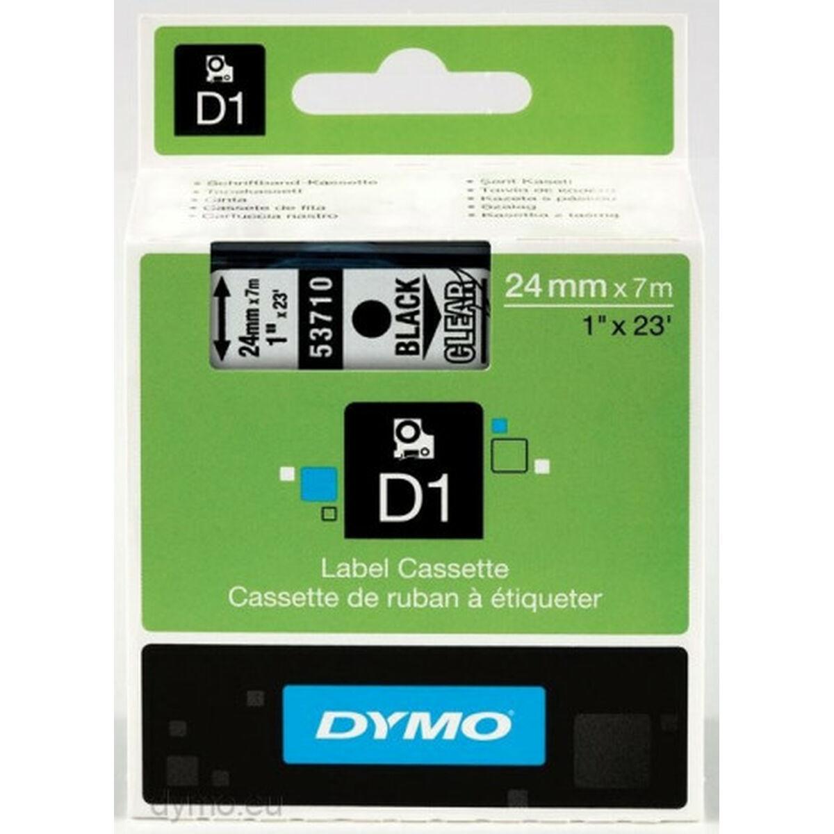 Cinta laminada para máquinas rotuladoras Dymo S0720920 Preto 24 mm
