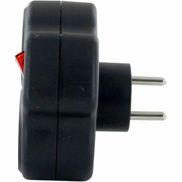 Extensão com 3 tomadas com interruptor Chacon Dominó 3x16A