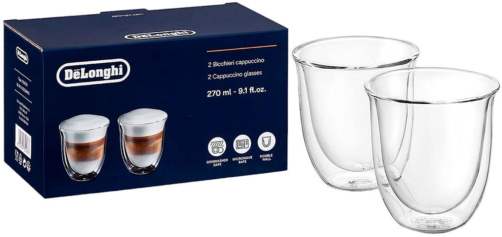 Pack 2x Copos de Café Cappuccino 270ml - DELONGHI