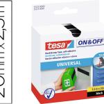 Fita Adesiva Velcro Universal 2,5m x 20mm (Preto) - TESA
