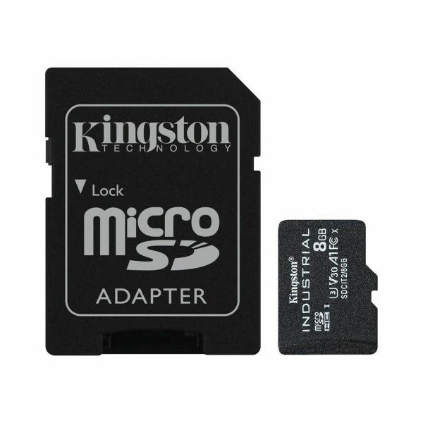 Cartão de Memória Micro SD com Adaptador Kingston SDCIT/8GB 8 GB Preto