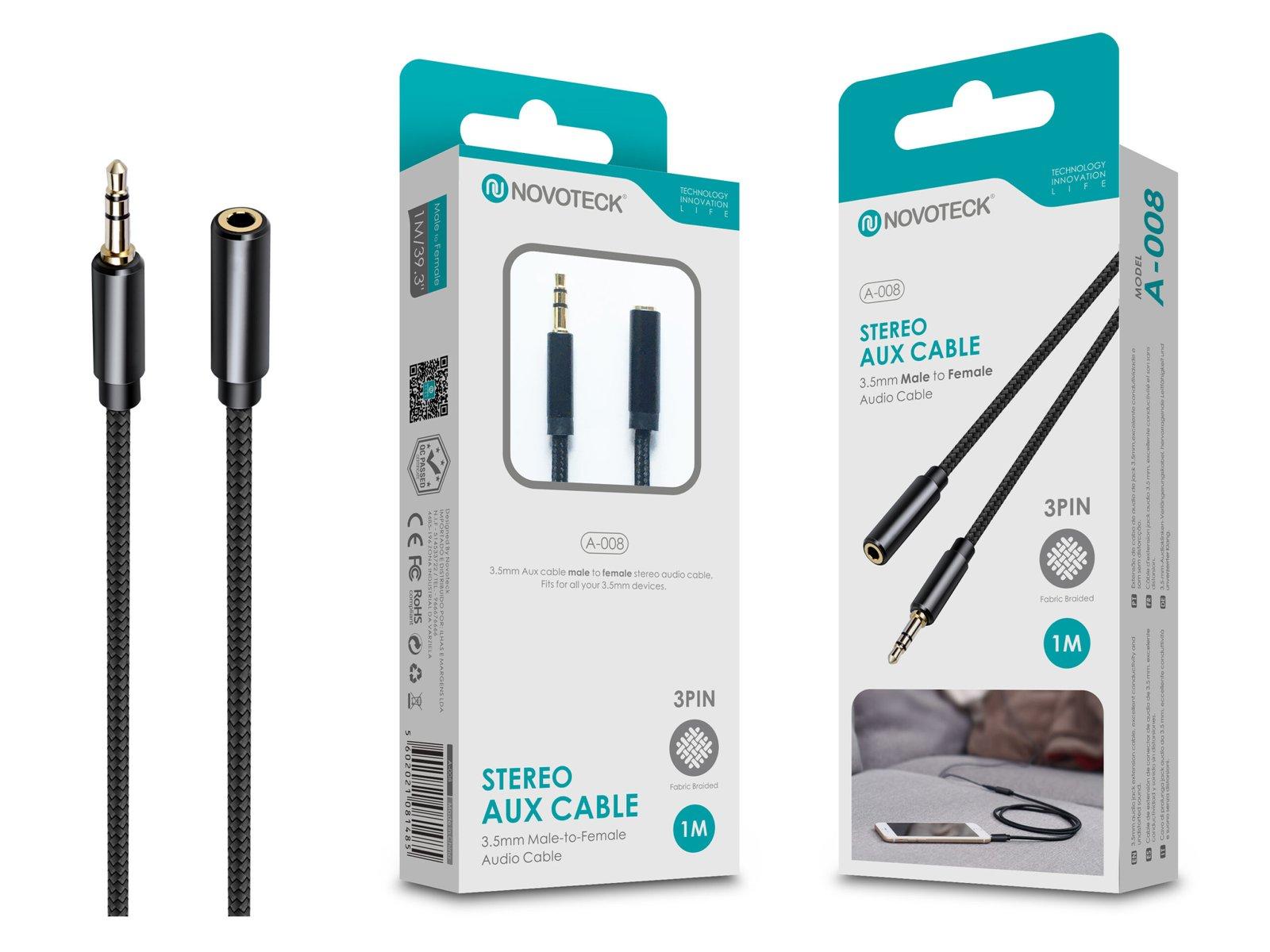 Extensão 1M Jack 3.5 NOVOTECK A-008