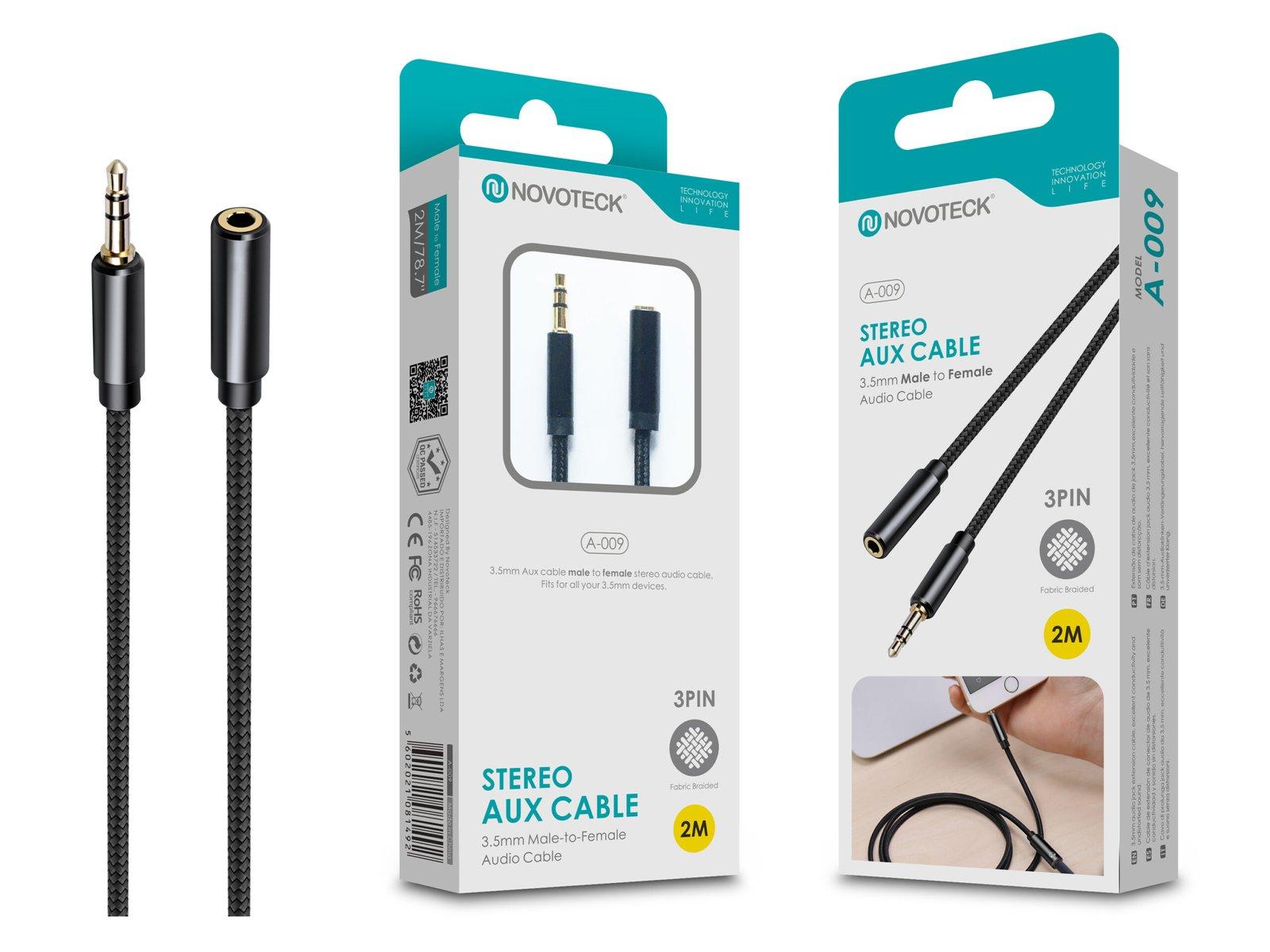 Extensão 2M Jack 3.5 NOVOTECK A-009