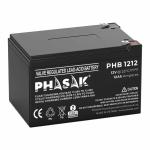 Bateria para Sistema Interactivo de Fornecimento Ininterrupto de Energia Phasak PHB 1212 12 Ah 12 V