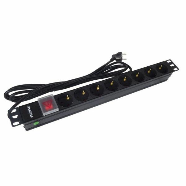 Extensão com 8 Tomadas com Interruptor Phasak BNS 1520 (3 m) (2 m)