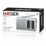 Rádio AM/FM Haeger PR-BIB.001A Cinzento