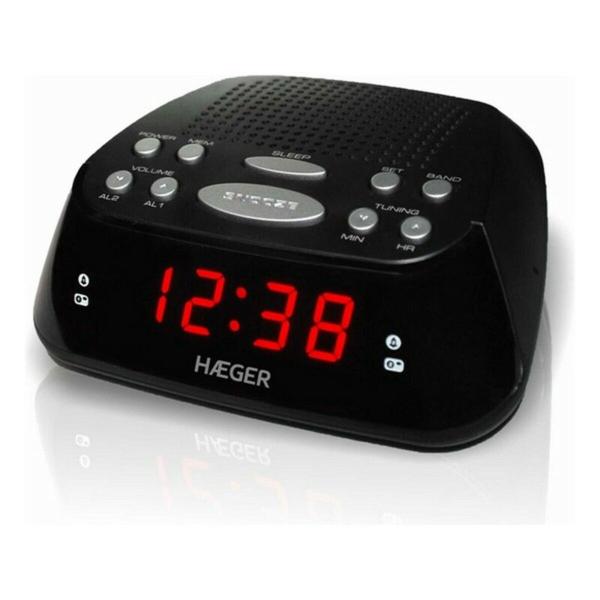 Rádio Despertador Haeger RA-06B.005B Preto