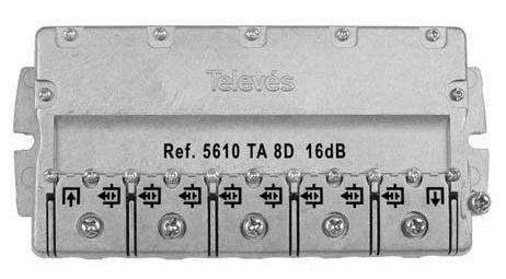 Derivador 8 Saídas, 16dB, EasyF (5 - 2400MHZ) - TELEVES