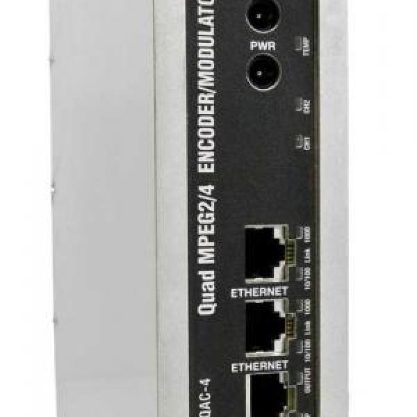 Encoder 4E A/V CVBS - MPEG2/4 + Modulador COFDM/QAM Quad 4C:1MUX - TELEVES