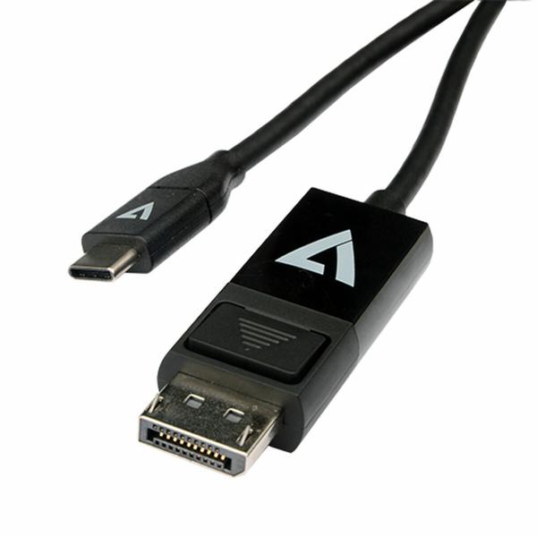 Adaptador USB-C para DisplayPort V7 V7UCDP-2M Preto
