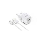 Carregador de Parede + Cabo USB-C Urban Factory PSC25UF Branco 12 W