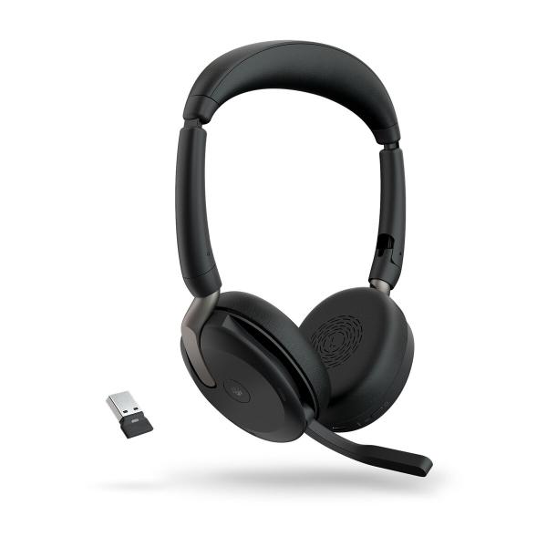 Auriculares Bluetooth com microfone Jabra Evolve2 65 Flex Preto