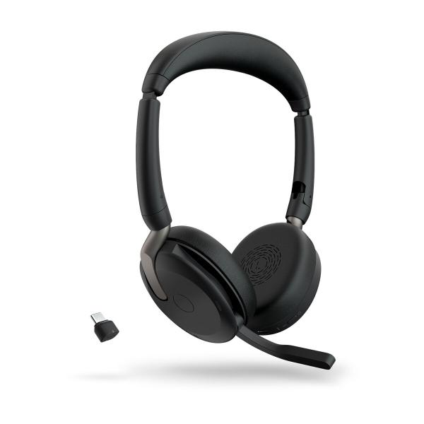 Auriculares com microfone Jabra Evolve2 65 Flex Preto