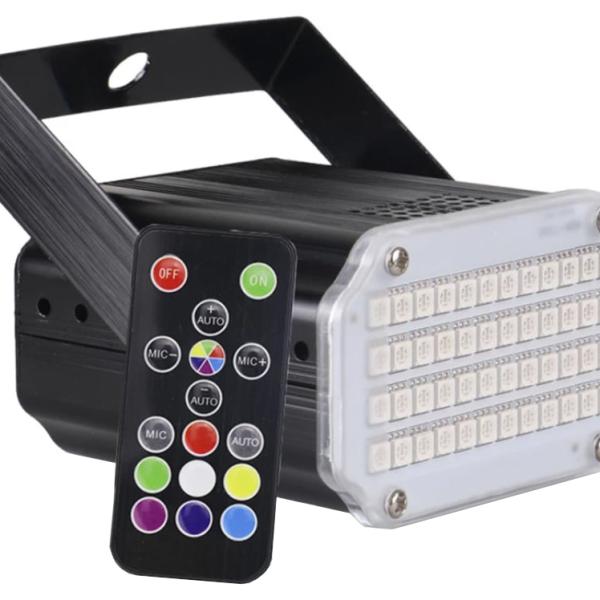 Projector 48 LEDs Efeitos RGBW - UV 12W c/ Comando
