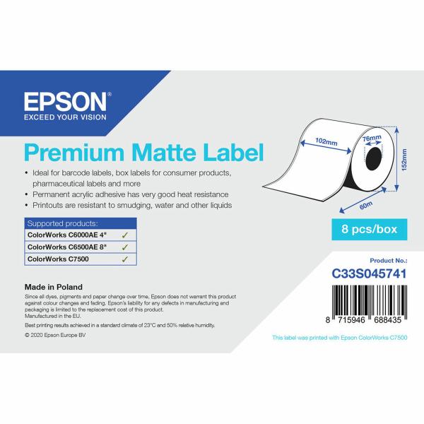Etiquetas para Impressora Epson C33S045741 Ø 76,2 mm (1 Unidade) (18 Unidades)