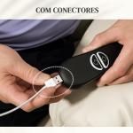 Poltrona Relax Reclinável Elétrica Elevatória com Massagem Vibratória Aquecimento e Porta USB 93x95,5x100 cm Creme