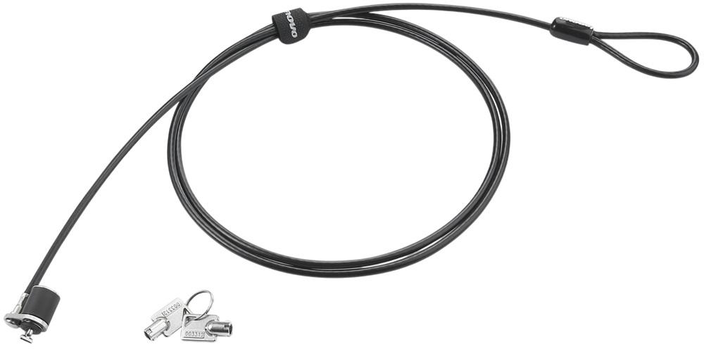 Cabo de Segurança Anti - Roubo 1,52mts c/ 2 Chaves (Preto/Prateado) - LENOVO