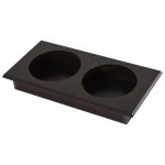 Comedouro Elevado para Cães com 2 Tigelas de Aço Inoxidável e Espaço de Armazenamento Oculto 60x30x41 cm Castanho Escuro