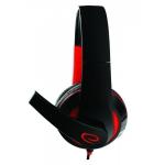 Auriculares com microfone Esperanza EGH300R Preto Vermelho