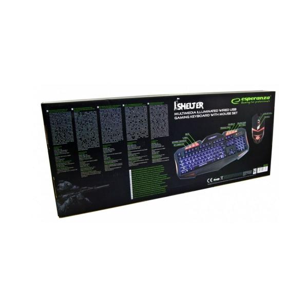 Teclado e Rato Esperanza EGK3000 Preto