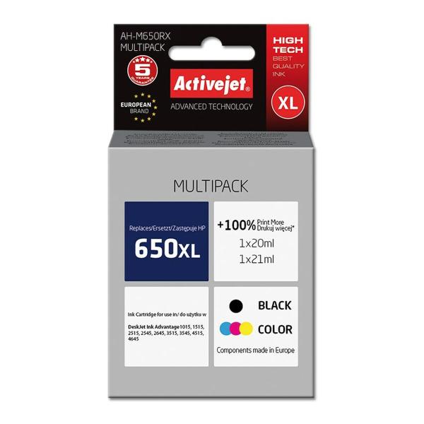 Tinteiro de Tinta Original Activejet AH-M650RX Preto