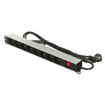 Extensor 19" 8 Tomas Schuko com interruptor Actina PZ081U (1,8 m)