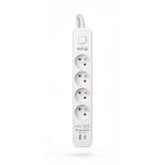 Extensão com 4 tomadas com interruptor Kerg M02593 (3 m)