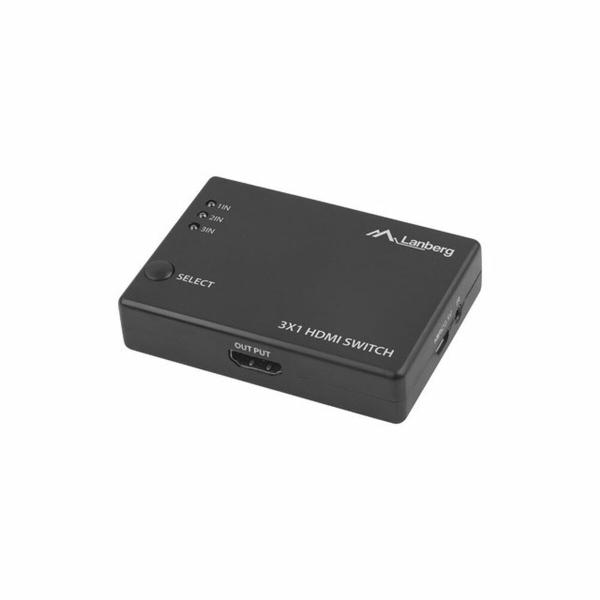 Switch HDMI Lanberg SWV-HDMI-0003 Preto