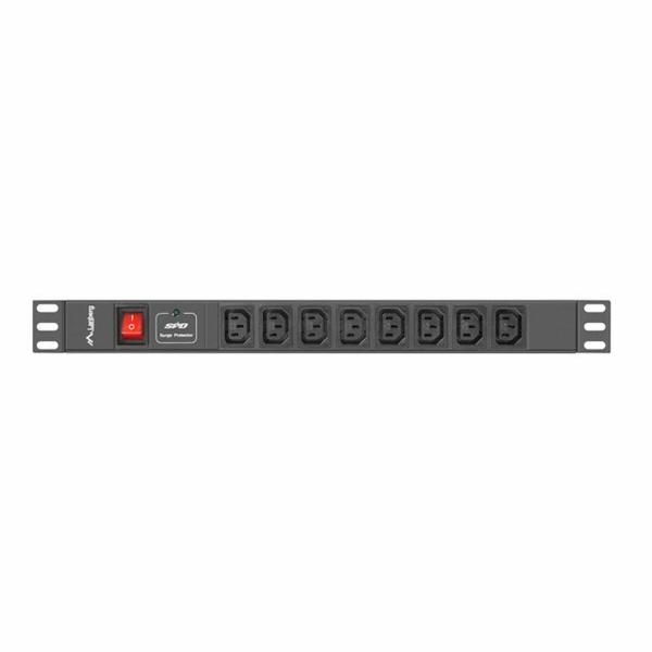Extensor 19" 8 Tomas Schuko com interruptor Lanberg PDU-08I-0200-C20-BK (2 m)