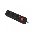 Extensor 3 Tomas Schuko Lanberg 2500 W 1,5 m Preto