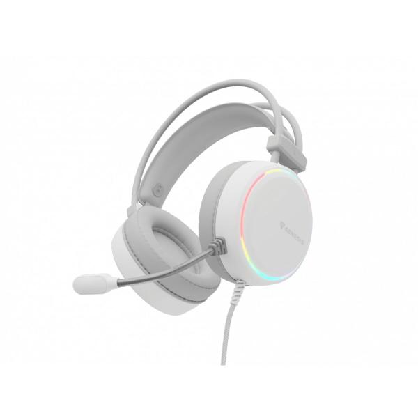 Auriculares com microfone Genesis NEON 613 Branco